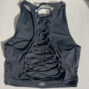 Alo Black Tank Top (S)